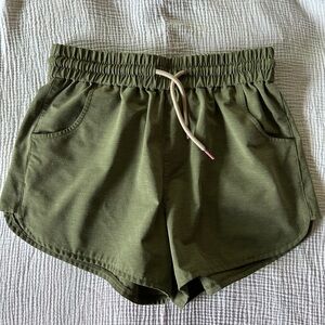 United By Blue Olive Green Responsible Swim Shorts